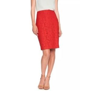 Banana Republic Lace Pencil Skirt